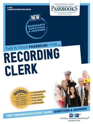 cover image of Recording Clerk
